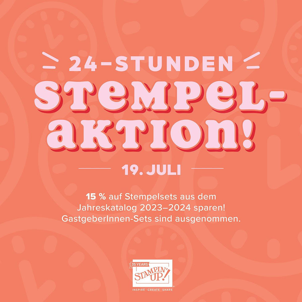 24h Stempel Aktion von Stampin' Up!