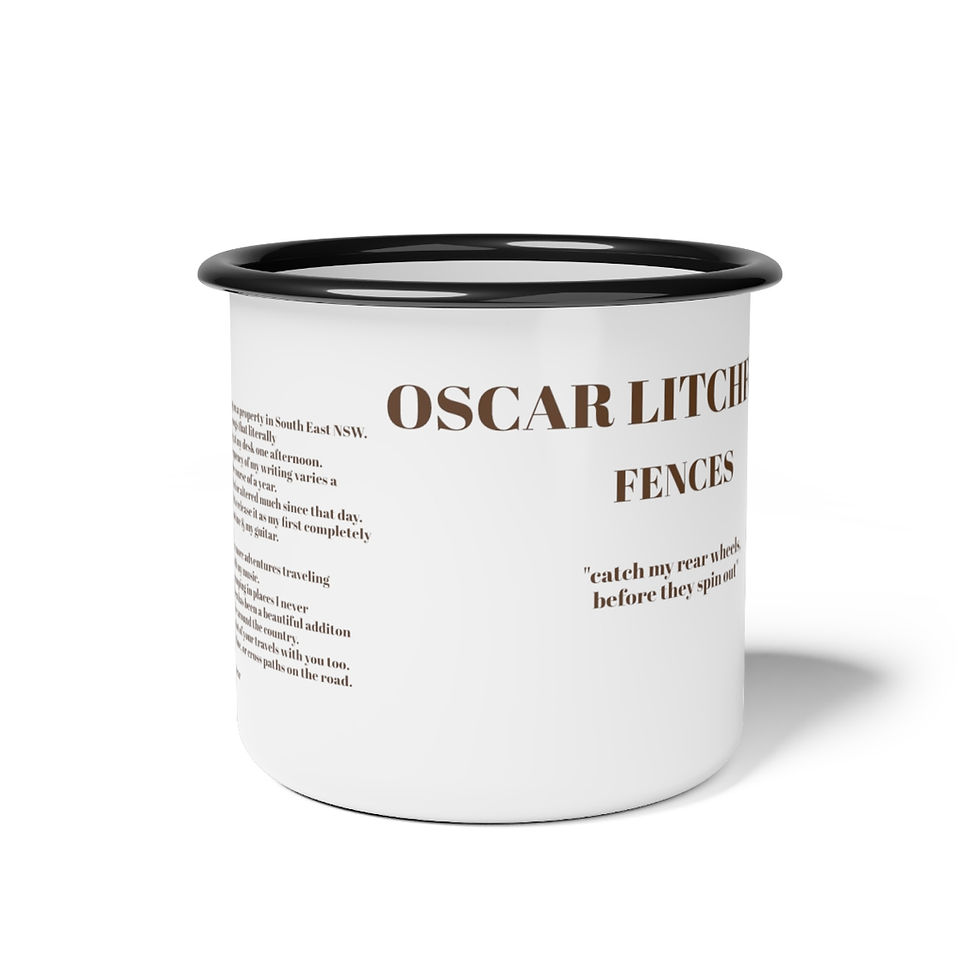 Thumbnail: "Fences" Enamel Mug