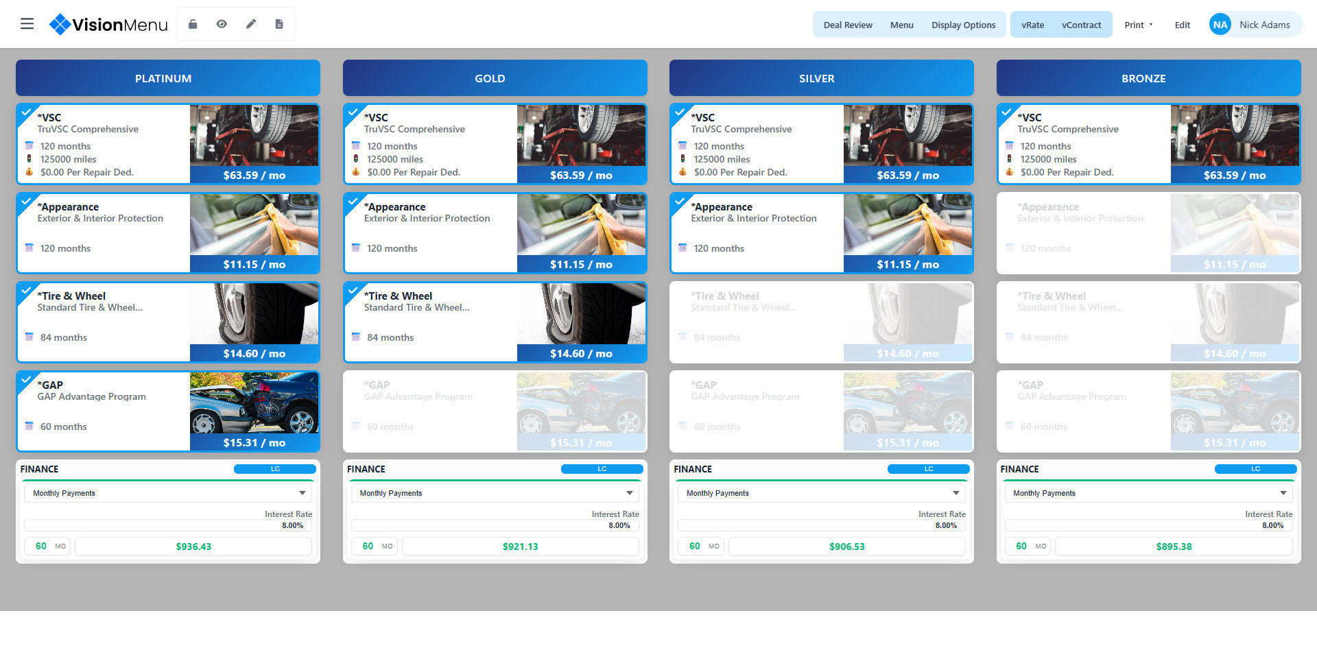 Visual Service Menu VisionMenu | Vision Dealer Solutions