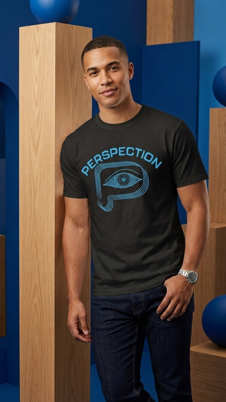 Thumbnail: Perspection Logo Tee - Cerulean