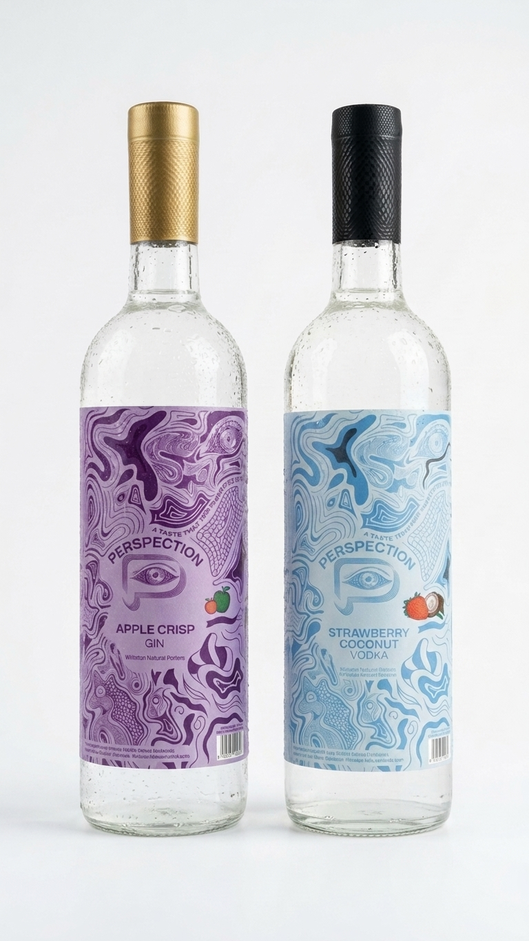 Thumbnail: Perspection FoxSwan Bundle: Apple Crisp Gin & Strawberry Coconut Vodka