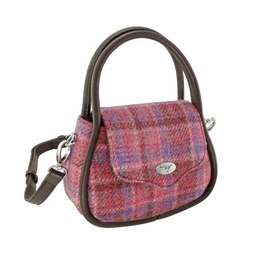 Thumbnail: Harris Tweed 'Buchan' Round Mini Handbag