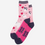 Thumbnail: Women's Bamboo Socks - Pink, Dogs Love Heart Balloons