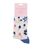 Thumbnail: Ladies Bamboo Ditsy Floral Silver Socks
