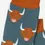 Thumbnail: Teal Men's Highland Cow  Bamboo Socks