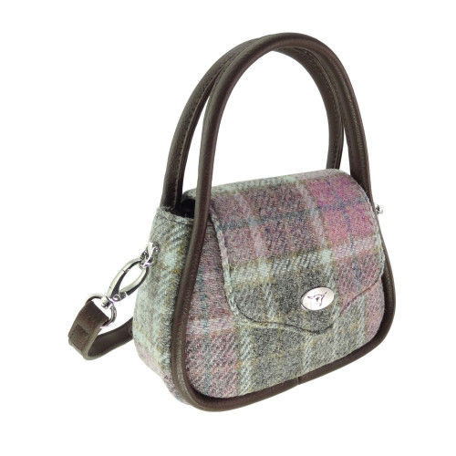 Thumbnail: Harris Tweed 'Buchan' Round Mini Handbag