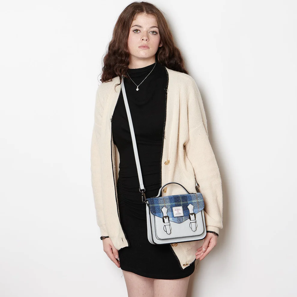 Medium Calton Satchel with Harris Tweed