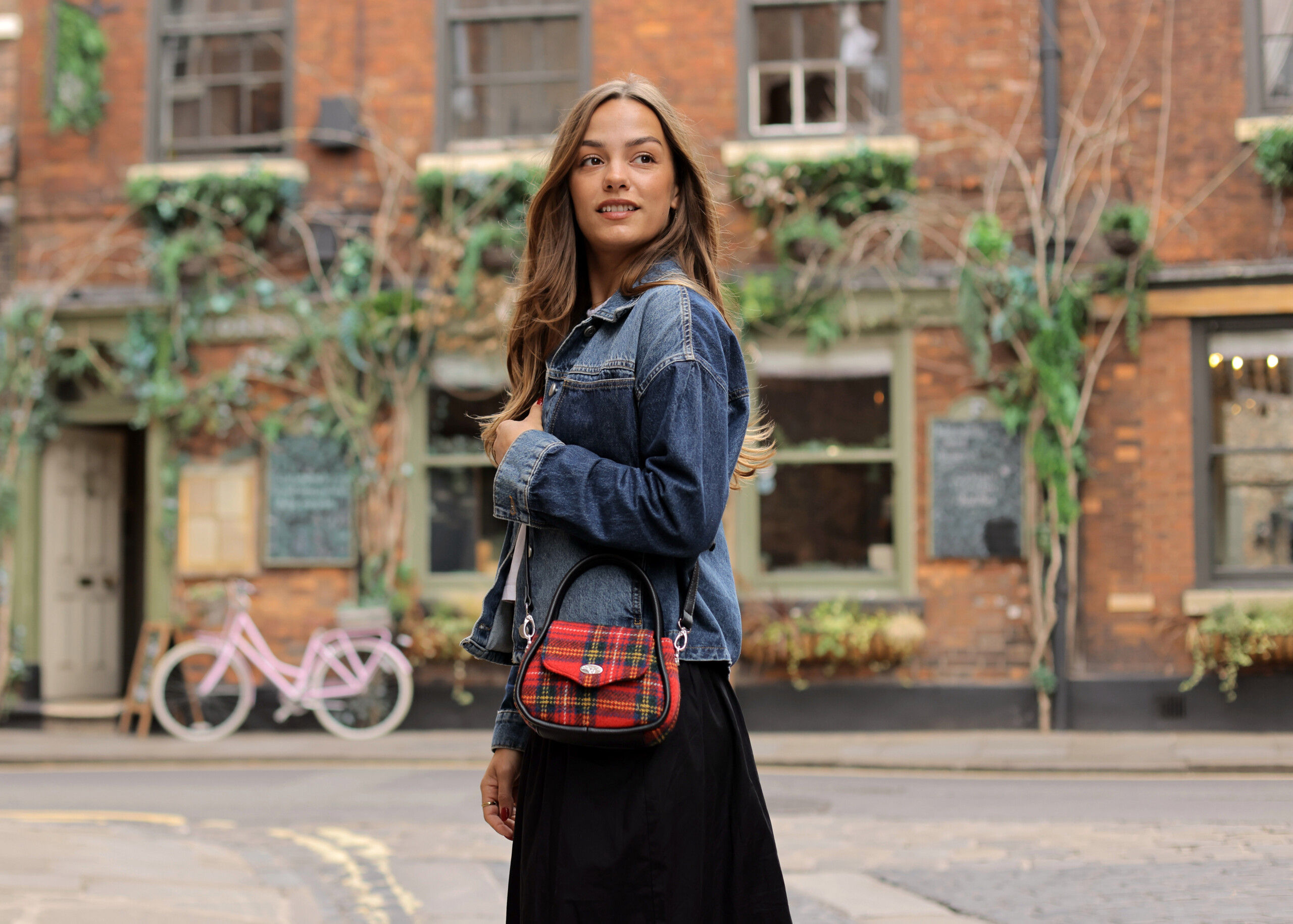 Harris Tweed 'Buchan' Round Mini Handbag