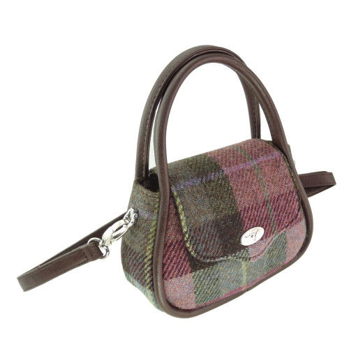 Thumbnail: Harris Tweed 'Buchan' Round Mini Handbag
