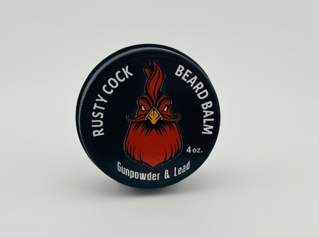 Gunpowder & Lead beard Balm from Rusty Cock Beard Care's Gunpowder & Lead collection