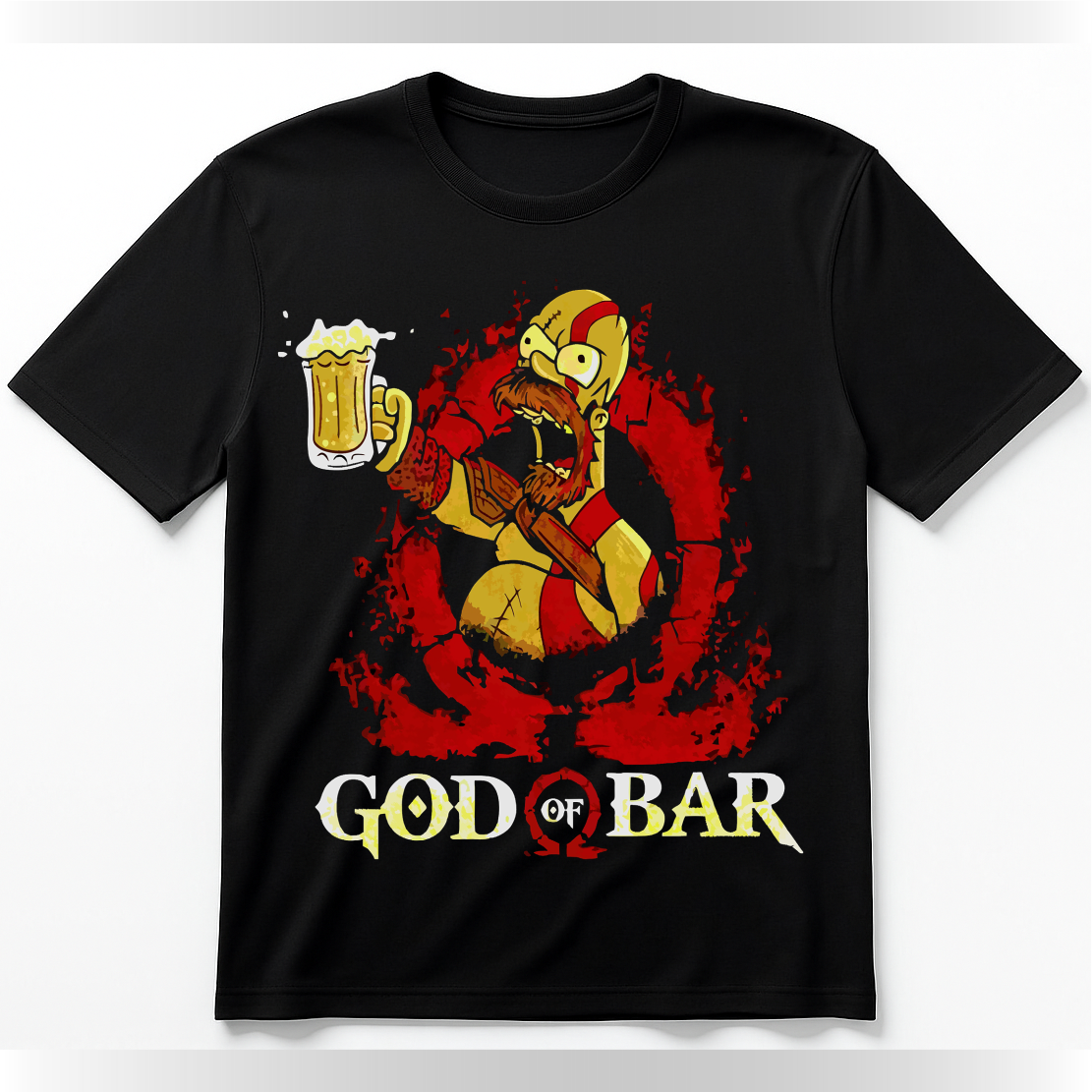 Camiseta God of Bar Malha Tecnologica Humor Estampa Digital