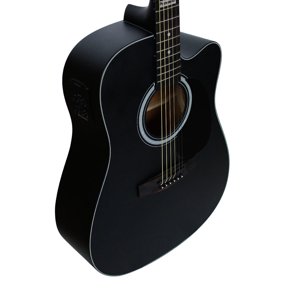 Miniatura: Violão Aço Eletroacústico Giannini Performance GF-1D CEQ Satin Black (SBK)