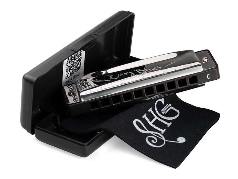 Miniatura: Gaita De Boca Diatônica Hering Easy Blues Silver SHG 4420 SE