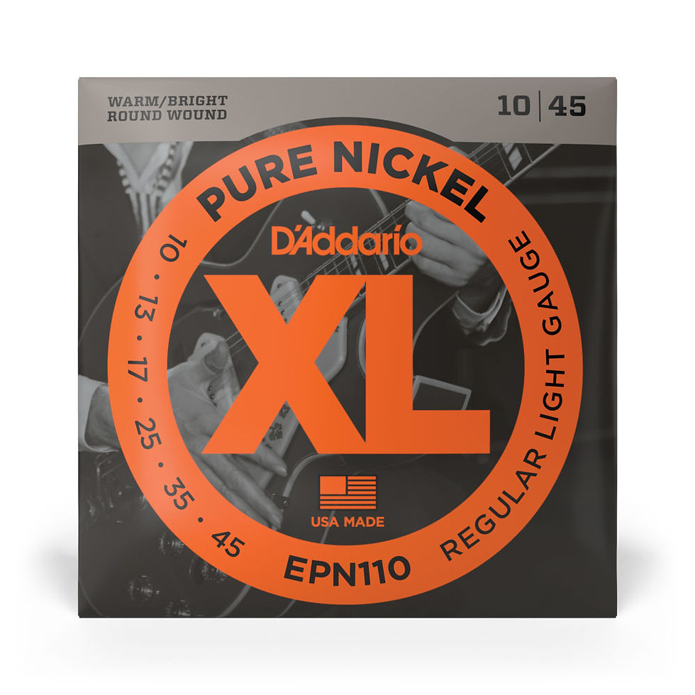 Miniatura: Encordoamento Guitarra 10-45 D'Addario XL Pure Nickel EPN110