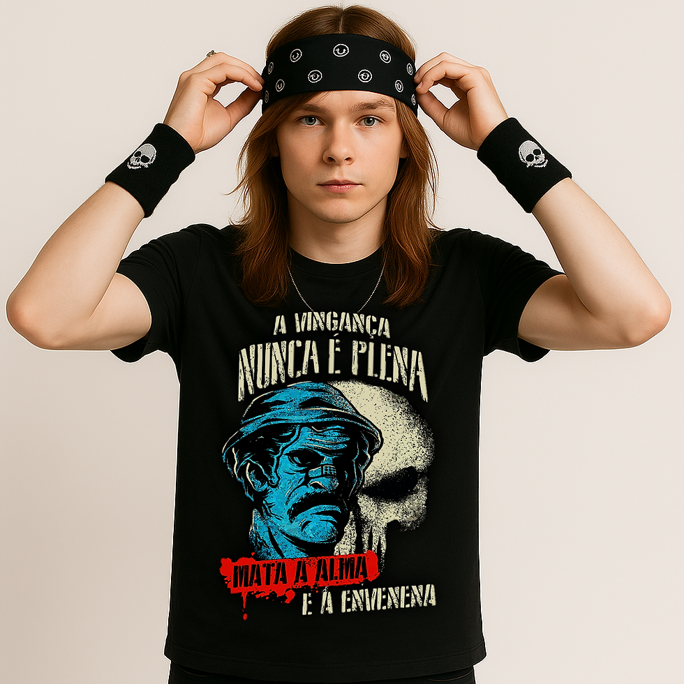 Miniatura: Camiseta A Vingança Nunca é Plena Malha Fria Tecnologica L77 Inkwear