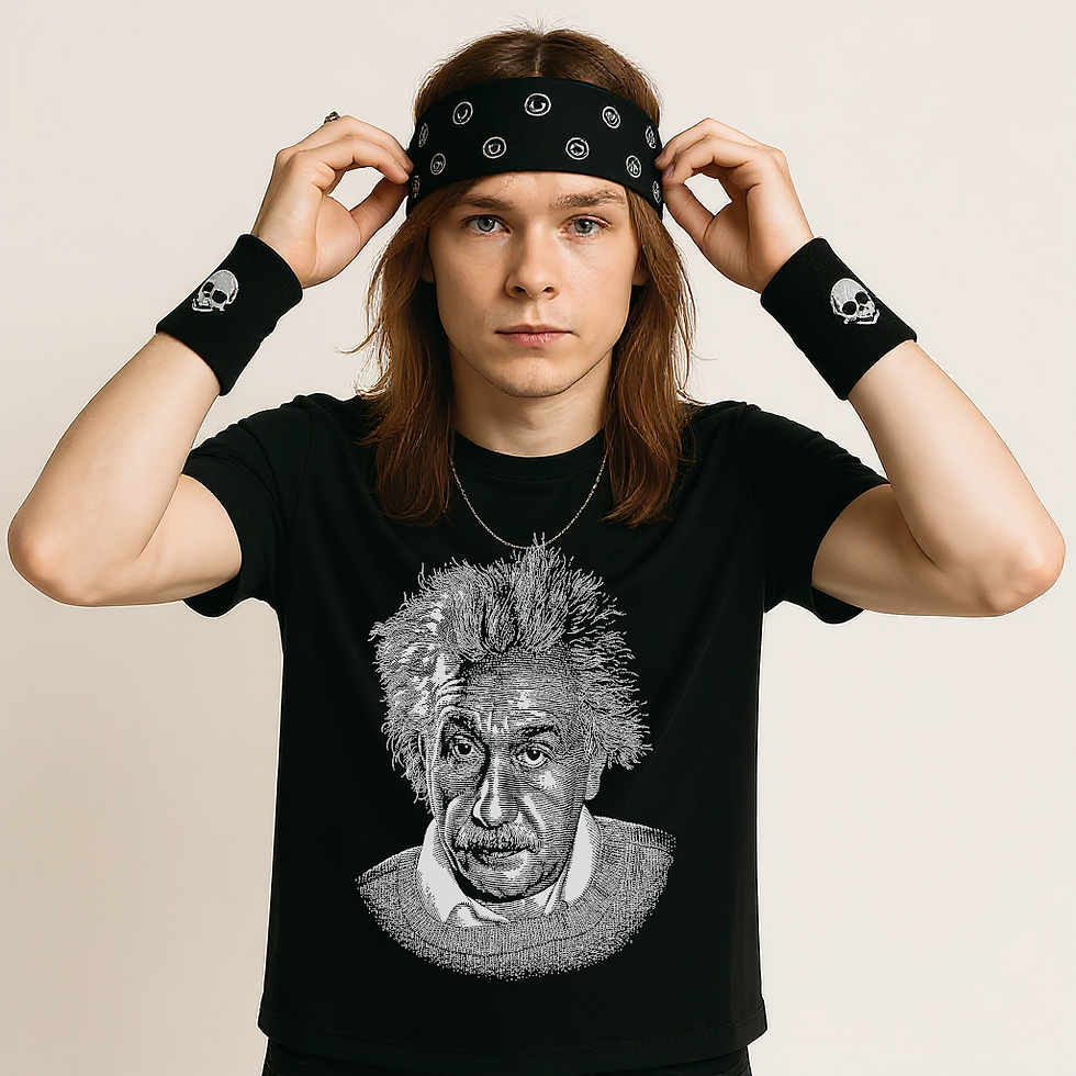 Miniatura: Camiseta Albert Einstein Preta Estampa Geek Nerd Cultural Malha Fria Tecnologico