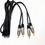 Miniatura: Cabo 2 RCA + 2 RCA 4mm Profissional Plugue Metal 1.8m MXT