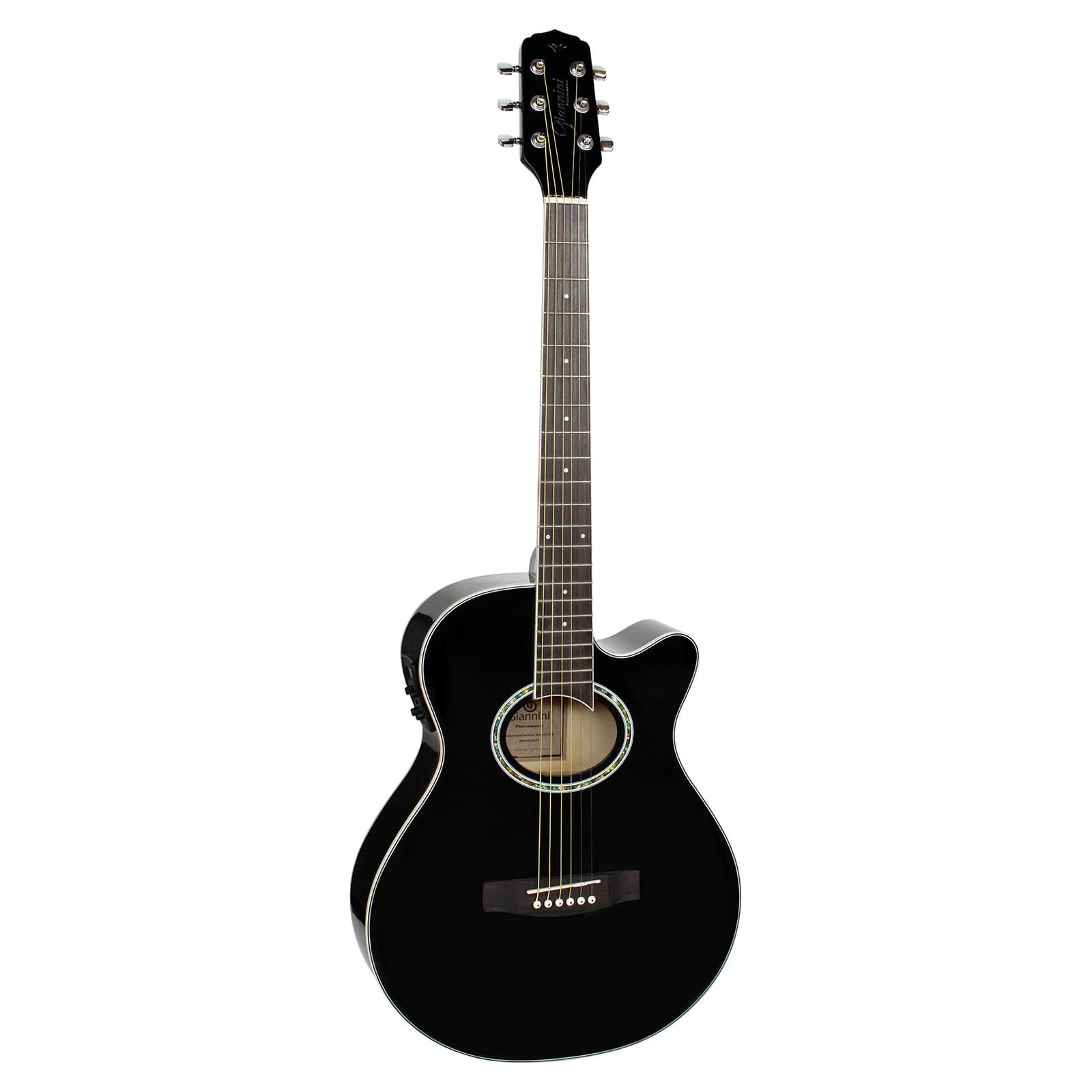 Violão Aço Eletroacústico Giannini Performance GSF-1D CEQ Black (BK)
