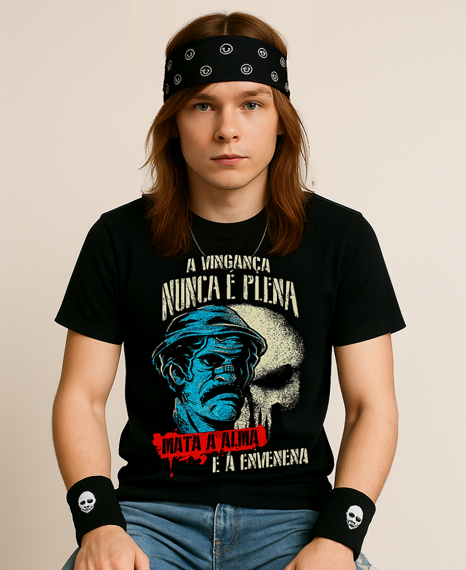 Miniatura: Camiseta A Vingança Nunca é Plena Malha Fria Tecnologica L77 Inkwear