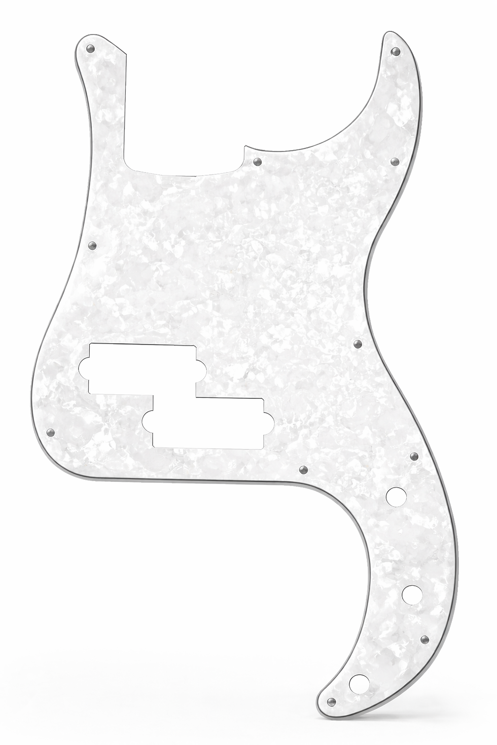 Miniatura: Escudo Contra Baixo Precision 3 Camadas PB Pérola Branco Wave NPB-01/PW