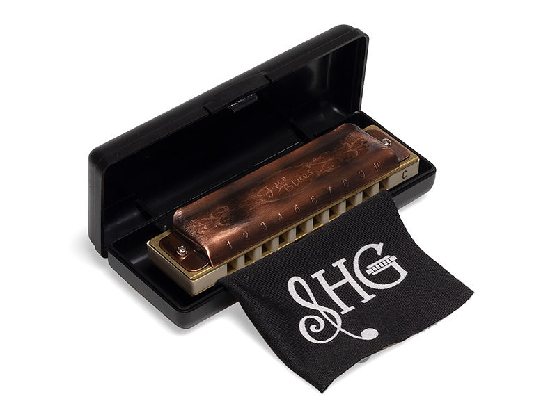 Miniatura: Gaita De Boca Diatônica Hering Free Blues Bronze SHG BZ7020C