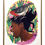 Thumbnail: Original Gouache Painting of the Bonin Grosbeak bird with portrait & pattern
