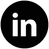 LinkedIn noir rond 