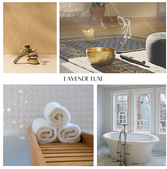 Lavande Luxe mood board scent story