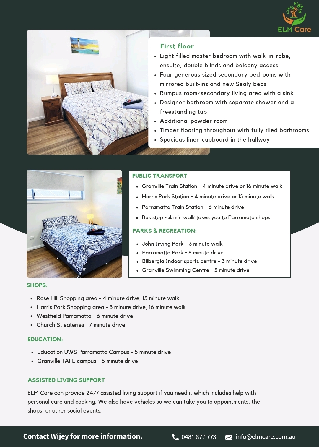 Rosehill SIL house flyer, page 2