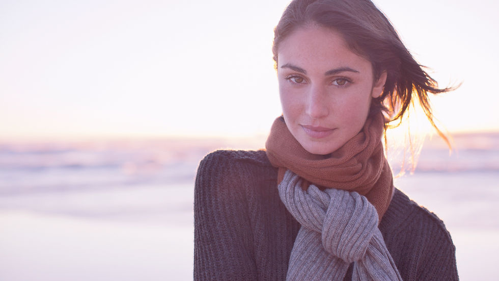Woman With Scarf