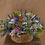 Miniatura: Cistell rústic provençal de flors preservades