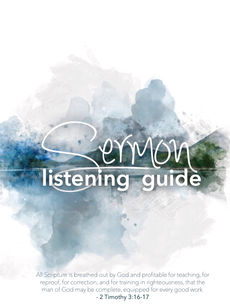 Sermon Listening Guide