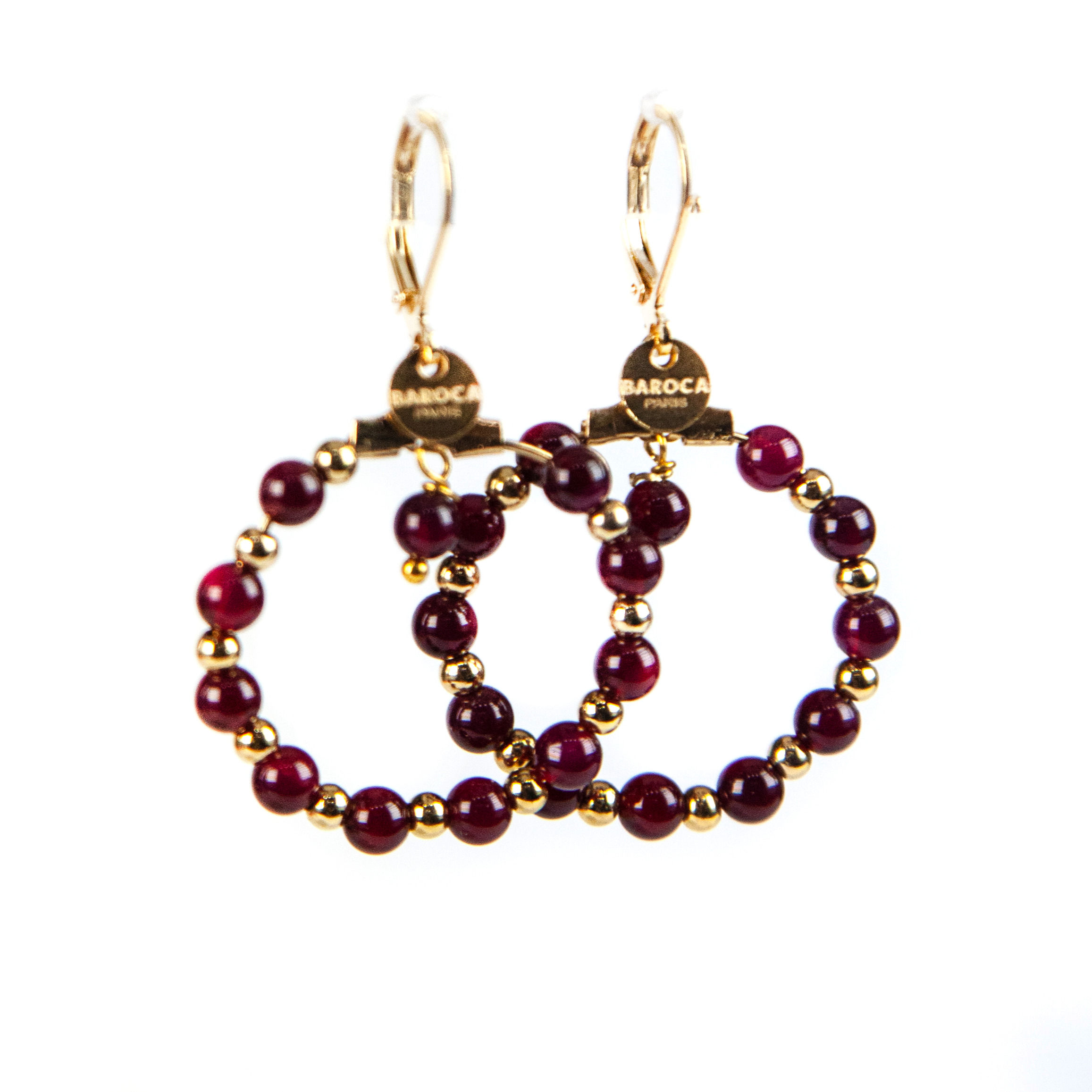 Boucles Bloma grenat