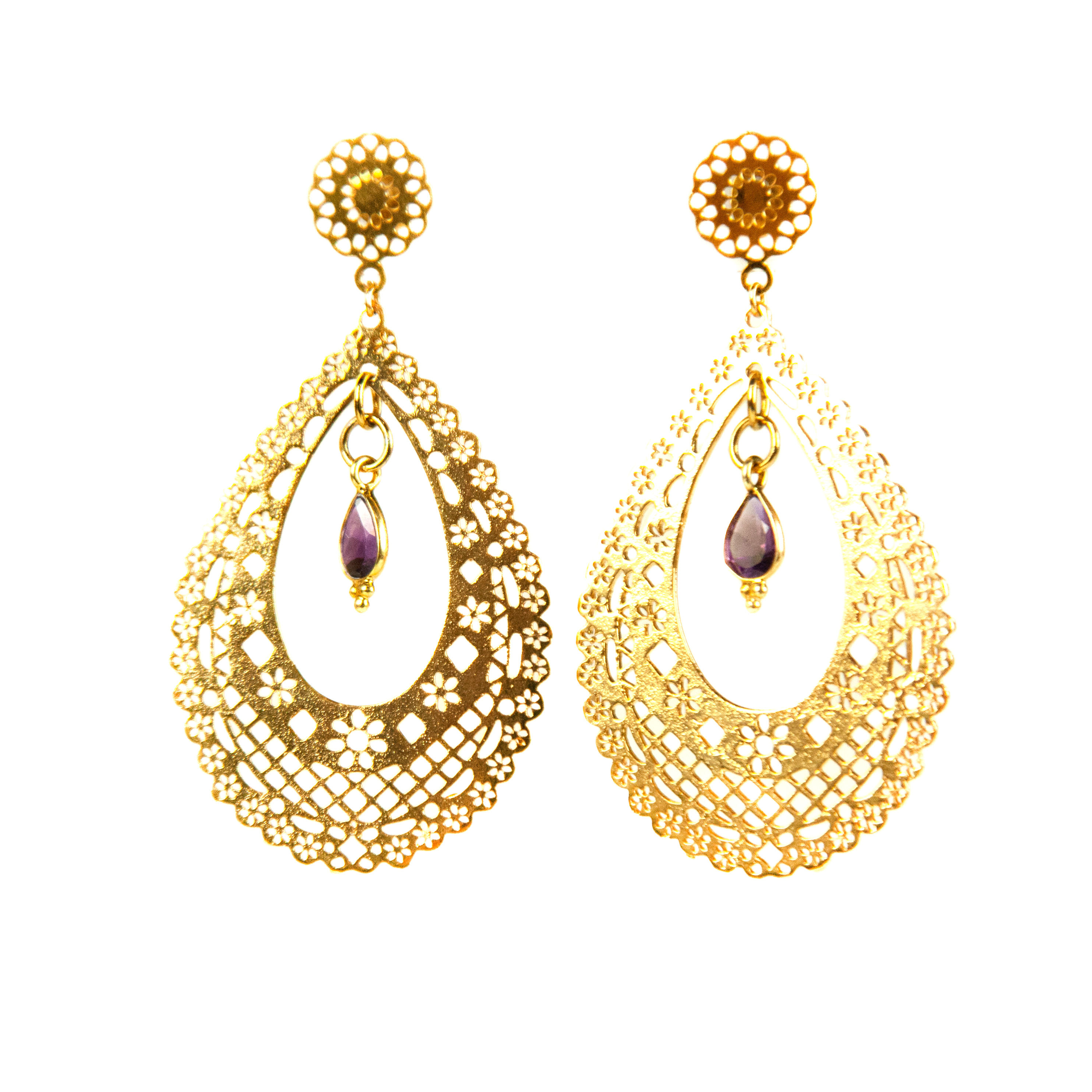 Boucles Persia améthyste