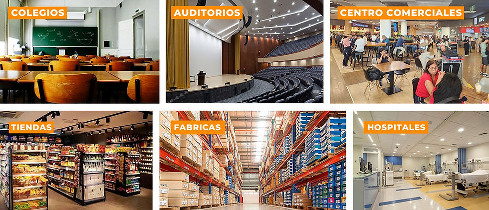 Audio distribuido en distintos sectores
