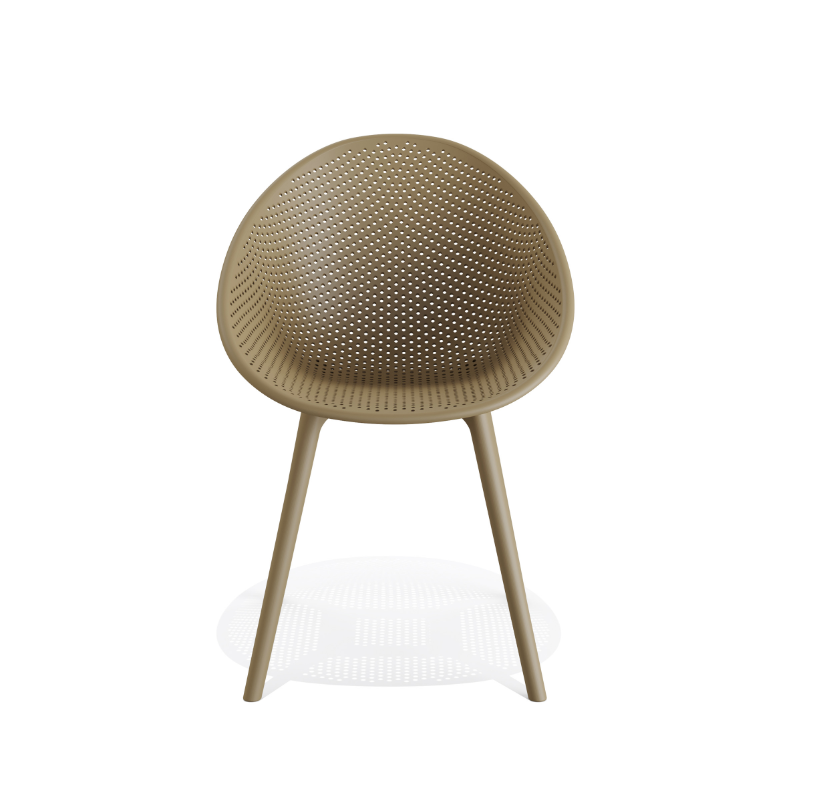 Miniature : Fauteuil Qosy sable résistant pour terrasse professionnelle et aménagement extérieur