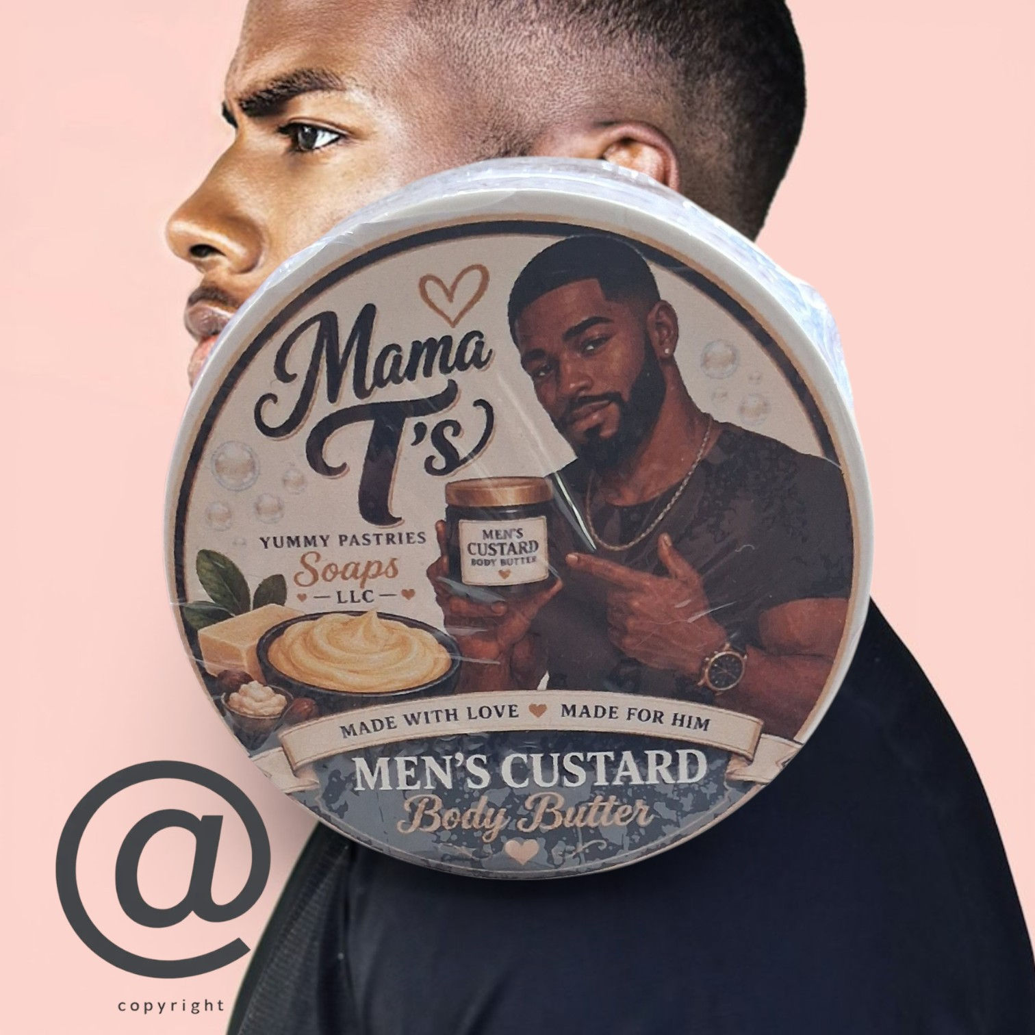 Men's Retreat Custard Body Butter with Mint Leaf Topping