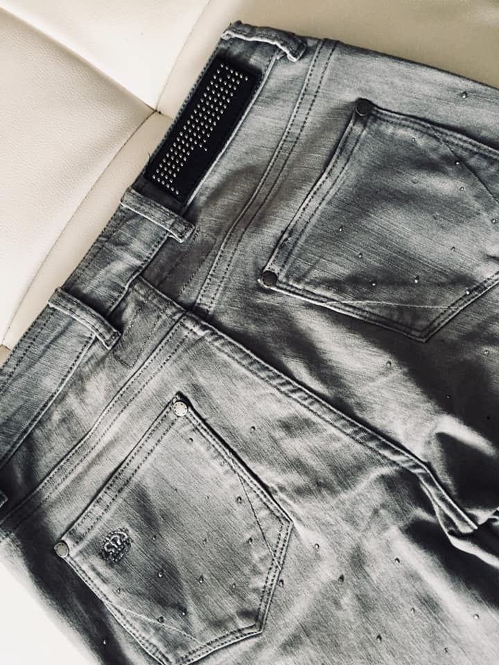 Miniature : Beau Jean slim gris près du corps T38 Ref VF 28022105