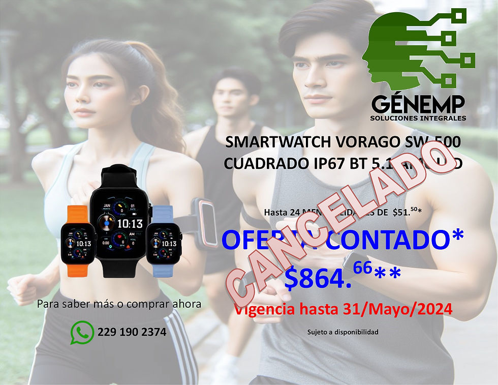 Miniatura: SMARTWATCH VORAGO SW-500 CUADRADO IP67 BT 5.1 AMOLED