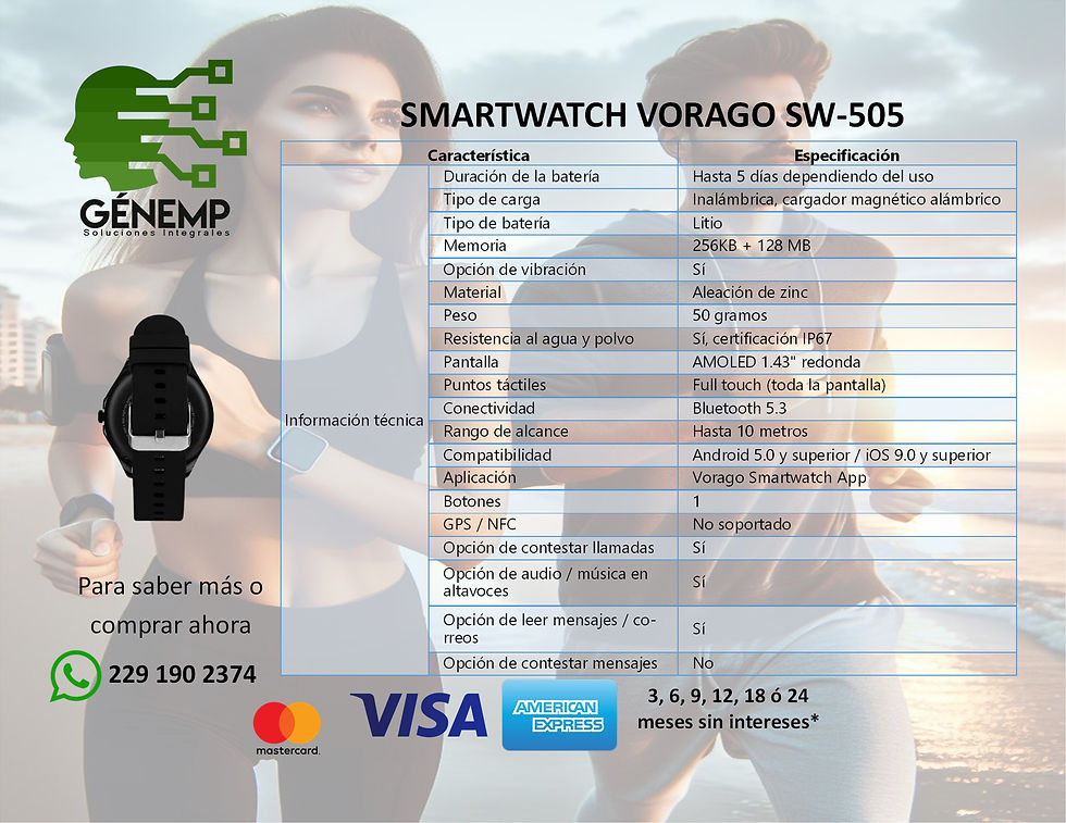 Miniatura: SMARTWATCH VORAGO SW-505