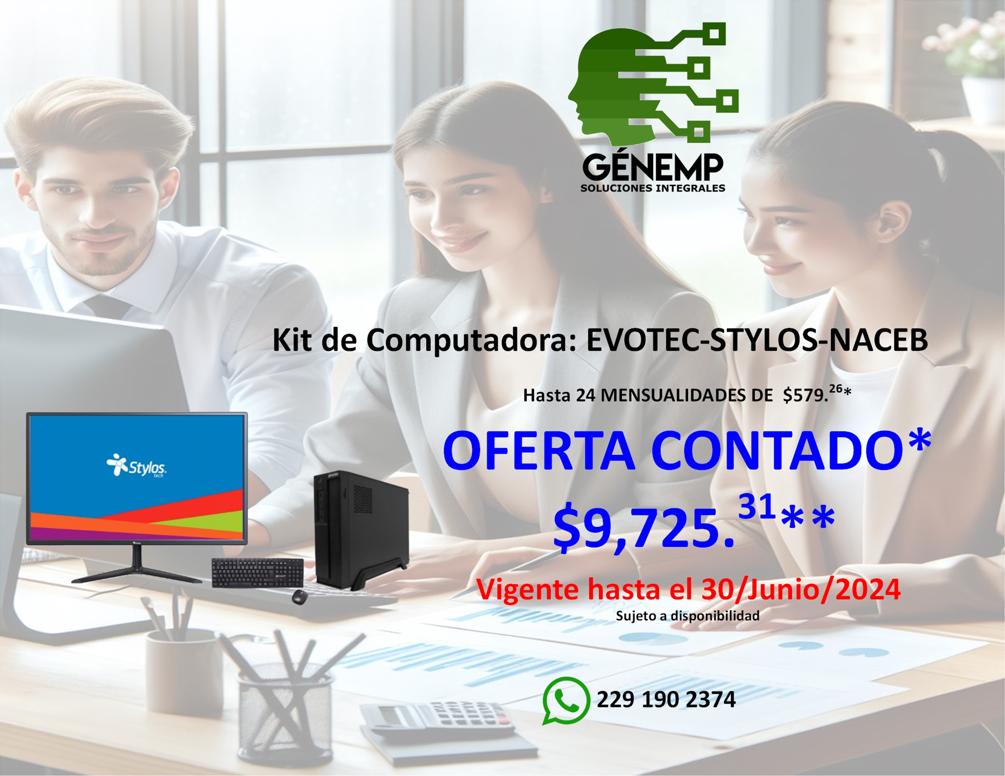Kit de Computadora: EVOTEC-STYLOS-NACEB