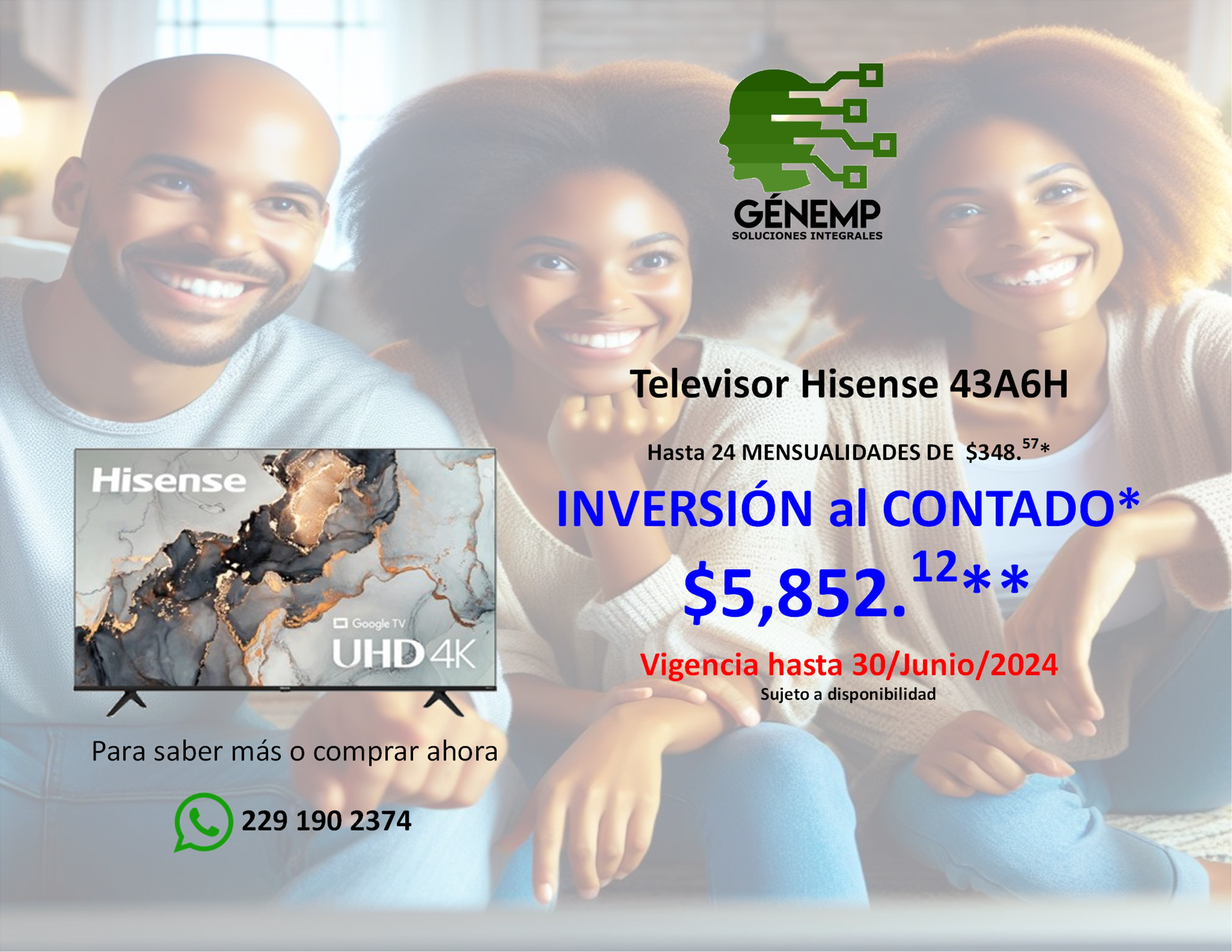 Televisor Hisense 43A6H