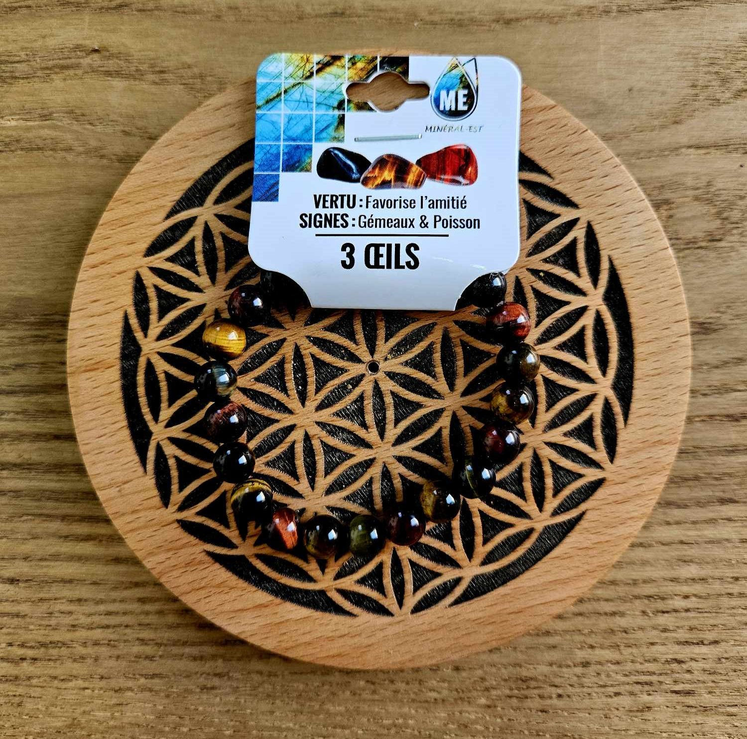 Bracelet 3 Oeils 8mm