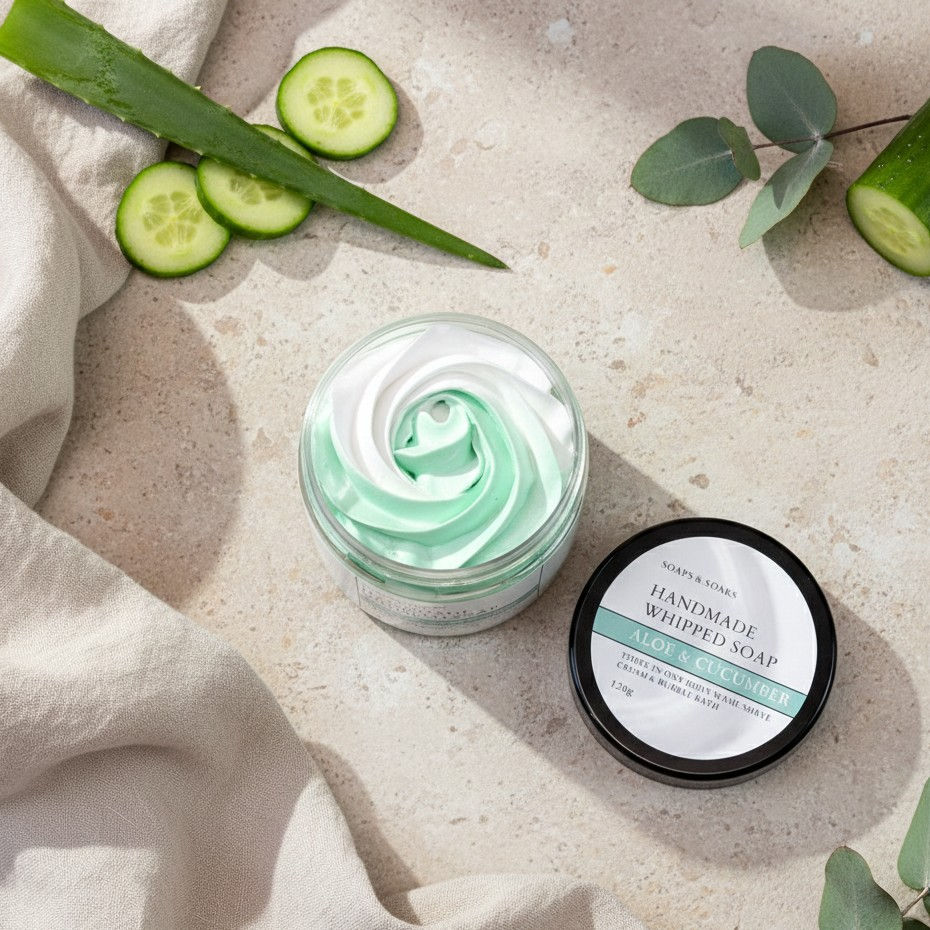 Thumbnail: Whipped Soap | Aloe and Cucumber.