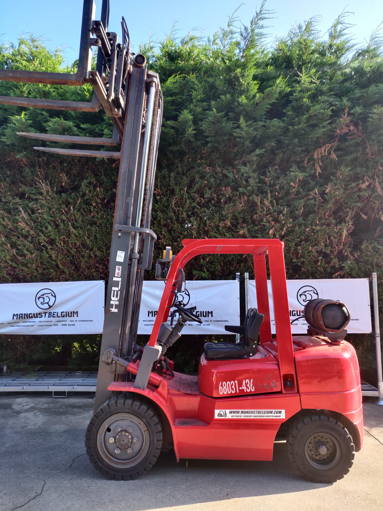 HELI 3 ton LPG met dubbele vorkversteller