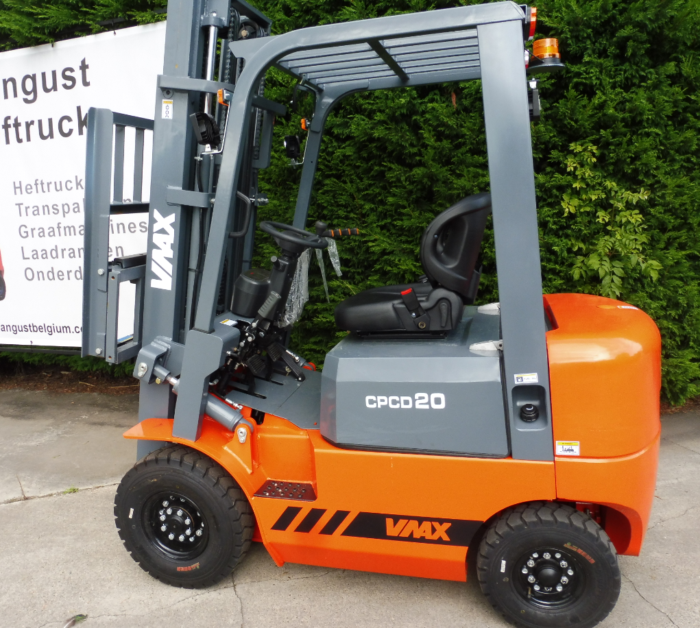 Vmax 2 ton duplex mast met sideshift en 4 de hendel vrij