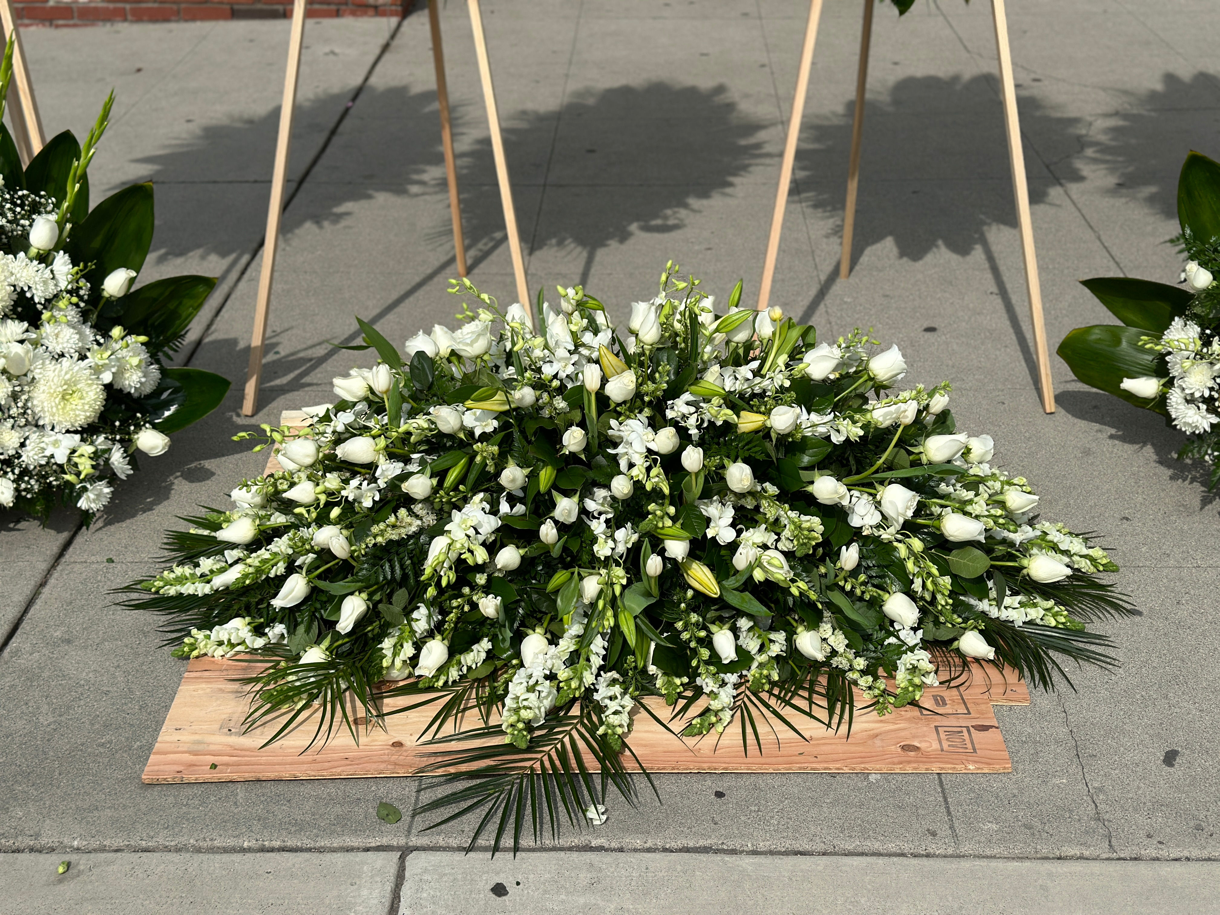 Pure Tranquility Full Casket Spray