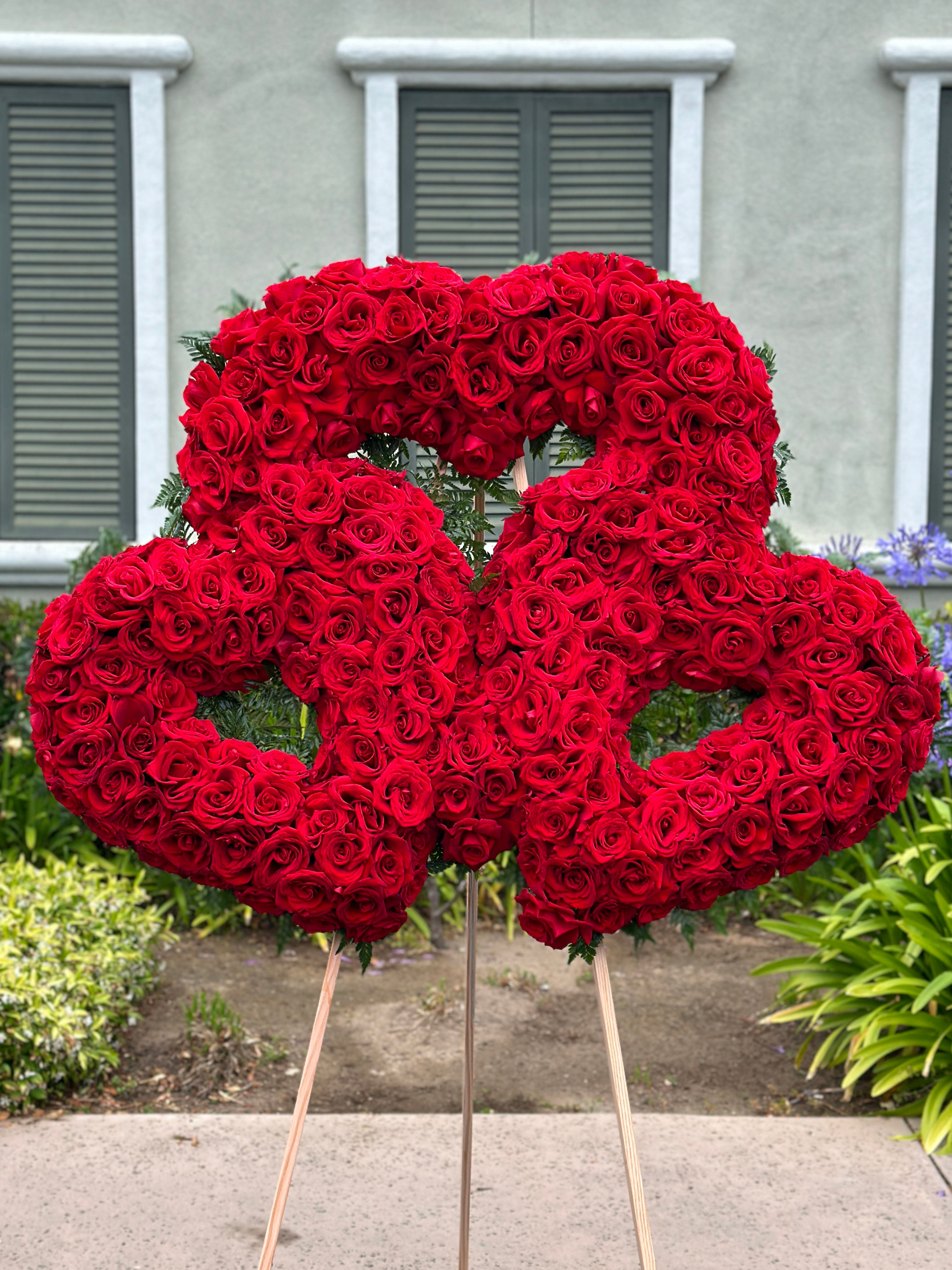 Eternal Hearts Funeral Floral Arrangement