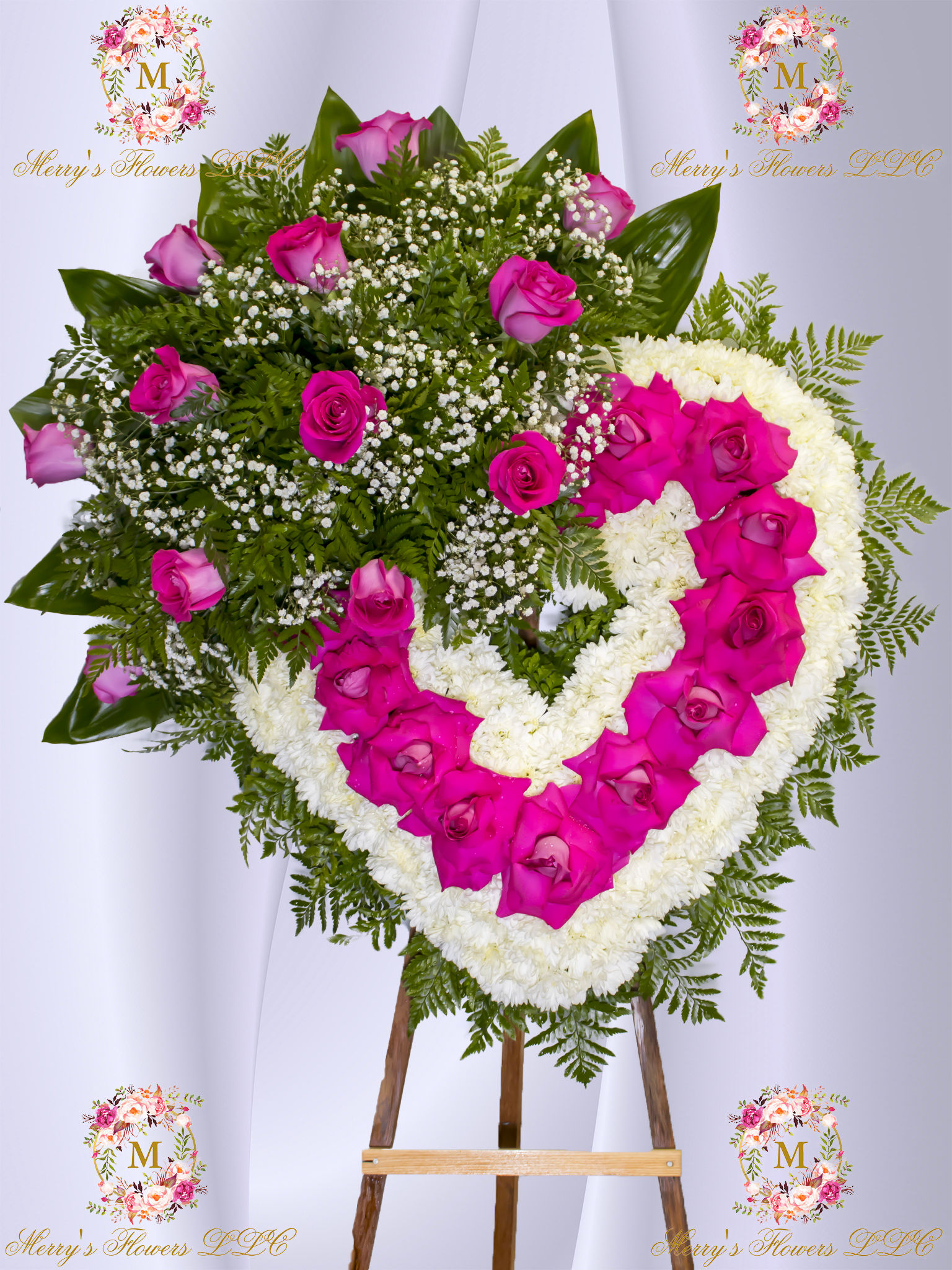 hot pink medium heart