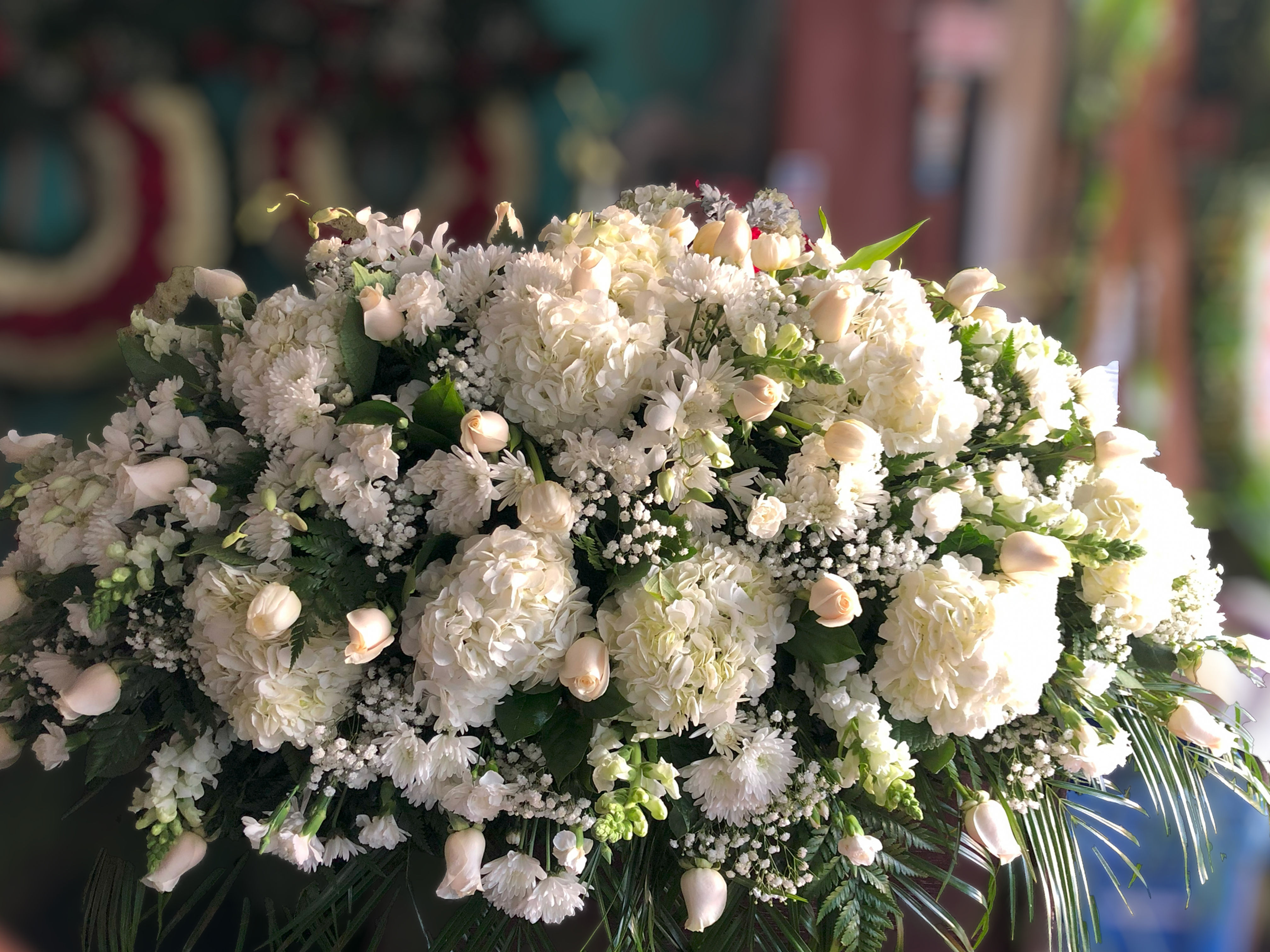 Pure Serenity Casket Spray